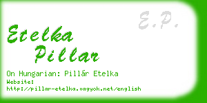 etelka pillar business card