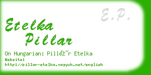 etelka pillar business card